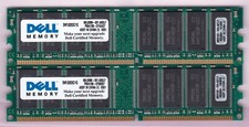 KIT DE MEMÓRIA RAM 2GB 2x1GB PC-3200 DDR-400 SAMSUNG DELL SNPJ0203C/1G PC3200 DDR1 comprar usado  Enviando para Brazil
