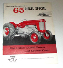 Folheto de vendas Massey Ferguson MF 65 diesel trator especial literatura anúncio comprar usado  Enviando para Brazil