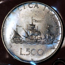 1959 500 liras Itália KM# 98, usado comprar usado  Enviando para Brazil