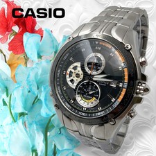 Usado, Casio Edifice Analógico Solar, Automático Masculino 875 Relógio Cronógrafo Masculino Data 3 Ponteiros comprar usado  Enviando para Brazil