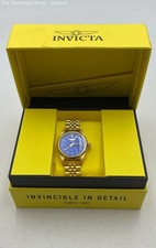 Usado, Invicta relógio de pulso masculino tom dourado azul mostrador redondo casual com caixa comprar usado  Enviando para Brazil