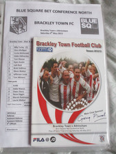 Brackley altrincham 2013 for sale  ROMFORD