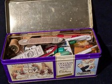 Vintage sewing tin for sale  HOLYHEAD