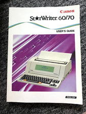 Canon starwriter user for sale  CARDIFF