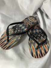 NOVOS Chinelos Femininos Havaianas | Tamanho 7/8 Design Boho Vacay Praia Piscina Asteca, usado comprar usado  Enviando para Brazil