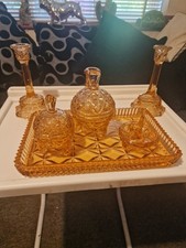 Amber glass vintage for sale  BRIGHTON