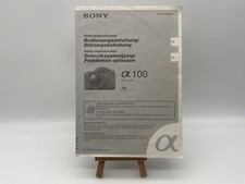 Sony alpha 100 DSLR-A 100 manual alemão comprar usado  Enviando para Brazil
