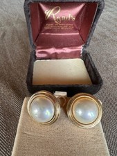 Mabe pearl earrings for sale  Islip