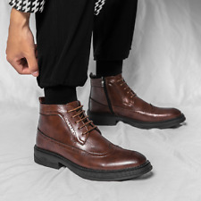 Botas masculinas biqueira alta pontiaguda preto marrom sapatos frete grátis tamanho 38-44, usado comprar usado  Enviando para Brazil