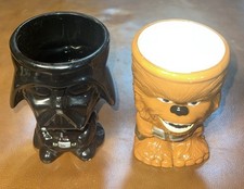 2 canecas de café Star Wars Goblet Darth Vader & Chewbacca corpo inteiro galeria comprar usado  Enviando para Brazil