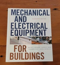 Mechanical and Electrical Equipment for Buildings - Hardcover - GOOD segunda mano  Embacar hacia Mexico