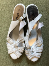 White ladies sandals for sale  FAREHAM
