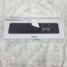 Teclado Logitech Signature Slim K950 sem fio Bluetooth elegante tamanho completo - Preto comprar usado  Enviando para Brazil