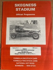 Stock car programme for sale  BURTON-ON-TRENT