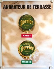Affiche publicité perrier d'occasion  La Courtine