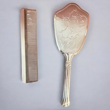 Cepillo y peine estilo tocador vintage hecho en EE. UU. segunda mano  Embacar hacia Mexico
