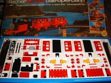 Fischertechnik Baukasten BSB, Bauspielbahn, Lok mit 2 Hängern, Schienen,OVP ,TOP comprar usado  Enviando para Brazil