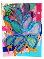 Tableau abstrait coloré d'occasion  Allaire