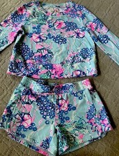 Usado, Blusa moletom popover luxuosa Lilly Pulitzer com shorts combinando tamanho XS comprar usado  Enviando para Brazil