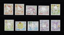 Japonia 2024 Hello Kitty San Rio Postacie 110 lat Kompletny używany zestaw UL12 na sprzedaż  Wysyłka do Poland