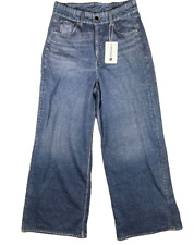 Jeans jeans feminino AnotherChill perna larga desbotado cintura alta relaxado - Pequeno comprar usado  Enviando para Brazil