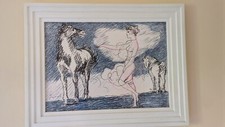 Salvatore fiume litografia usato  Italia