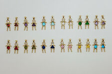 Pingente Berloque BIRTHSTONE BABY Banhado a Ouro Amarelo 24k Todos os Meses Menino e Meninas comprar usado  Enviando para Brazil