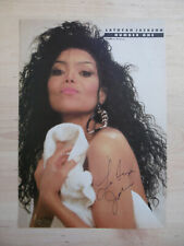 Usado, La Toya Jackson Autogramm signed A4 Zeitungsbild comprar usado  Enviando para Brazil