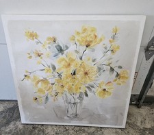Yellow floral canvas for sale  Ligonier