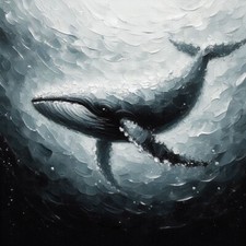Original whale painting for sale  BROADWAY