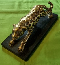 Skulptur leopard panther gebraucht kaufen  Hausham