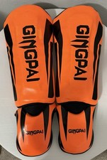 Protetores de canela/perna GINGPAI Muay Thai/MMA tamanho grande KICKBOXING acolchoado laranja comprar usado  Enviando para Brazil