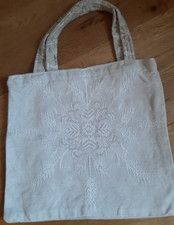 Tasche stoffbeutel cremefarben gebraucht kaufen  Lingenfeld