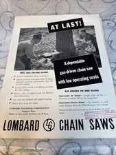 Vintage lombard chainsaw for sale  Tucson