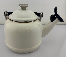 Usado, Chaleira Le Creuset branca esmaltada Demi 1,25 QT 1,1L bule branco comprar usado  Enviando para Brazil