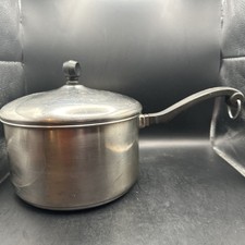 Farberware Aluminum Clad Stainless Steel 3 Qt. Quart Sauce Pot w/ Lid 8” inch comprar usado  Enviando para Brazil