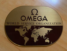 Omega plaque d'enseigne Service (sign, emblem, logo) - AD Seamaster Speedmaster comprar usado  Enviando para Brazil