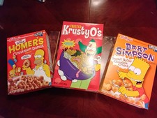  Caixas de cereais Kellogg's Simpsons - Homer and Bart & Krusty O's - Seladas! comprar usado  Enviando para Brazil