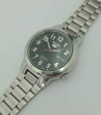 Usado, Seiko 5 7S26-02N0 dia/data 21 joias mostrador militar preto relógio automático masculino comprar usado  Enviando para Brazil