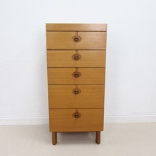 Vintage teak tallboy for sale  GLASGOW