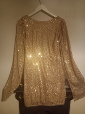Gold sparkly squince for sale  LOUTH
