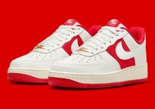 Tênis Nike Air Force 1 '07 University vermelho/branco masculino tamanho EUA 9-12 casual novo✅, usado comprar usado  Enviando para Brazil