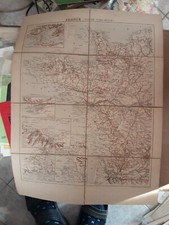 Vintage carta geografica usato  Vische