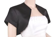 BOLERO/CAPELETE/JAQUETA DE CETIM PRETO PARA FORMATURA/CASAMENTO, usado comprar usado  Enviando para Brazil