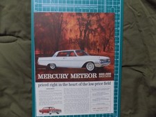 1960'S PRINT AD MERCURY METEOR 600/800 V-8 comprar usado  Enviando para Brazil