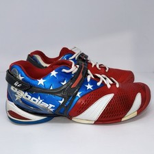 Tênis Andy Roddick Babolat tamanho 8.5 US Open Olympic 2012 quadra de tênis Wimbledon comprar usado  Enviando para Brazil