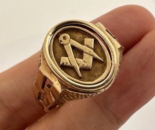 9ct gold masonic for sale  LONDON