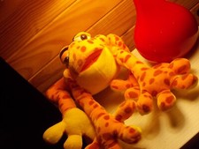 Peluche grenouille orange d'occasion  Expédié en Belgium