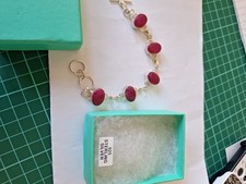 Ruby bracelet 925 for sale  TROON