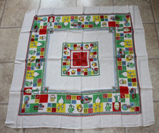 Toalha de mesa vintage - Itens de cozinha com design quadrado 48" x 48", usado comprar usado  Enviando para Brazil